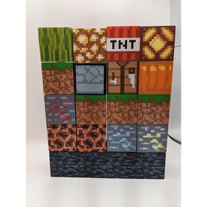 Minecraft Building Block Light 16‎ Stackable LED Blocks Bedrock Base Paladone
